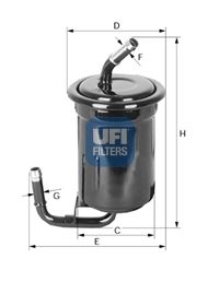 UFI Degvielas filtrs 31.519.00