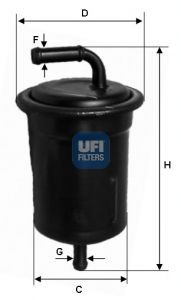 UFI Degvielas filtrs 31.521.00