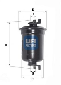 UFI Degvielas filtrs 31.524.00