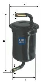 UFI Degvielas filtrs 31.533.00