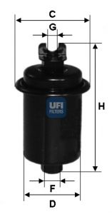 UFI Degvielas filtrs 31.553.00