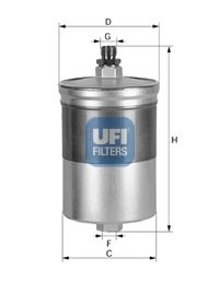 UFI Degvielas filtrs 31.563.00