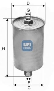 UFI Degvielas filtrs 31.571.00