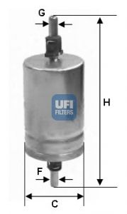 UFI Топливный фильтр 31.591.00