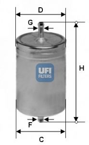 UFI Degvielas filtrs 31.611.00