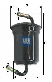 UFI Degvielas filtrs 31.636.00