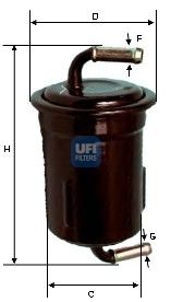 UFI Топливный фильтр 31.649.00