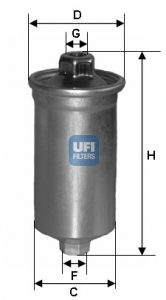 UFI Degvielas filtrs 31.699.00