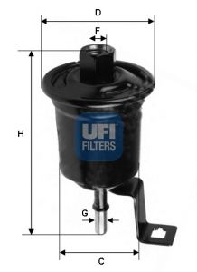 UFI Топливный фильтр 31.711.00