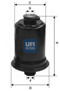 UFI Degvielas filtrs 31.712.00
