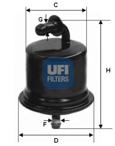 UFI Топливный фильтр 31.724.00