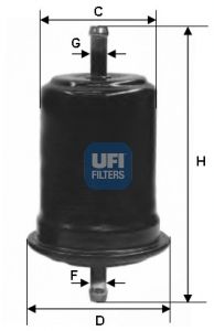 UFI Degvielas filtrs 31.727.00