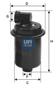 UFI Degvielas filtrs 31.749.00