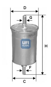 UFI Degvielas filtrs 31.769.00