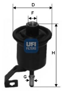 UFI Degvielas filtrs 31.776.00