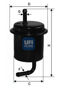 UFI Топливный фильтр 31.801.00