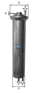 UFI Degvielas filtrs 31.924.00