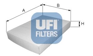 UFI Фильтр, воздух во внутренном пространстве 53.002.00