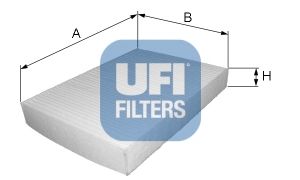 UFI Фильтр, воздух во внутренном пространстве 53.011.00