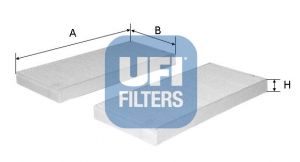 UFI Фильтр, воздух во внутренном пространстве 53.154.00