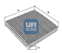 UFI Фильтр, воздух во внутренном пространстве 54.105.00