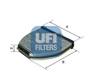 UFI Фильтр, воздух во внутренном пространстве 54.163.00