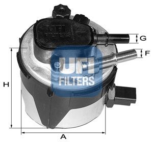 UFI Degvielas filtrs 55.170.00