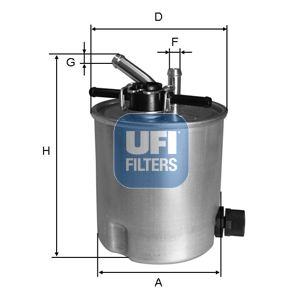UFI Топливный фильтр 55.394.00