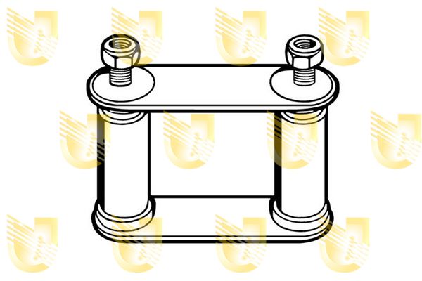 UNIGOM Подвеска, листовая рессора 390042