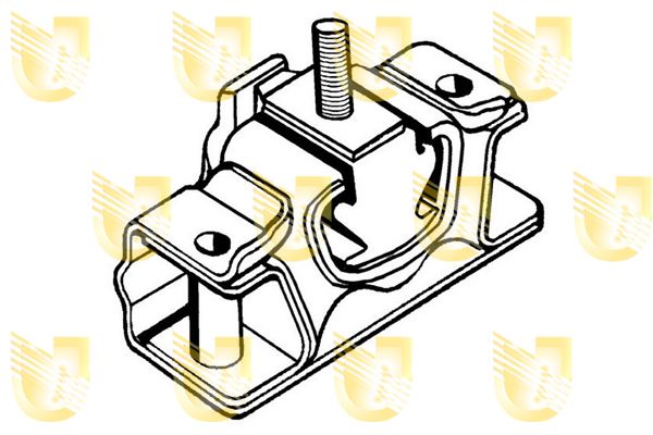UNIGOM Подвеска, двигатель 395338