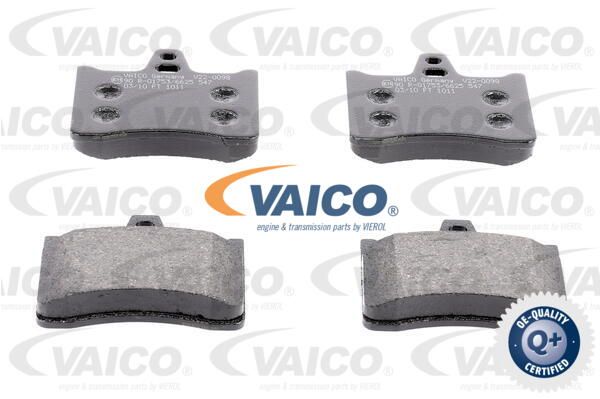 VAICO Комплект тормозных колодок, дисковый тормоз V22-0098