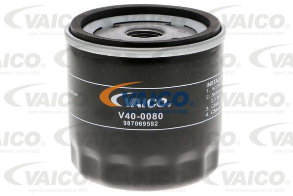 VAICO Eļļas filtrs V40-0080