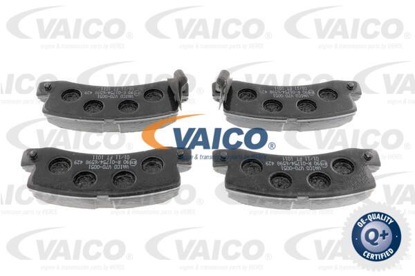 VAICO Комплект тормозных колодок, дисковый тормоз V70-0051