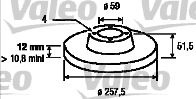 VALEO Тормозной диск 186150