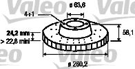 VALEO Тормозной диск 186166