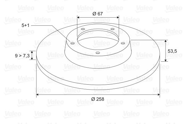 VALEO Тормозной диск 186281