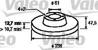 VALEO Тормозной диск 186285