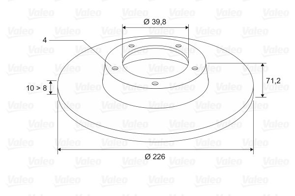 VALEO Тормозной диск 186288