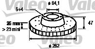 VALEO Тормозной диск 197154