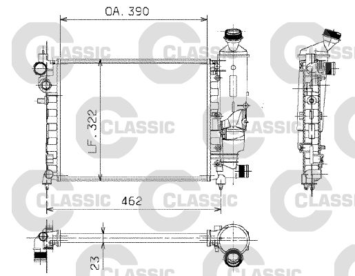 VALEO Radiators, Motora dzesēšanas sistēma 230372