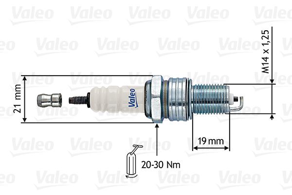 VALEO Свеча зажигания 246854