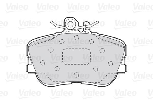 VALEO Комплект тормозных колодок, дисковый тормоз 301013