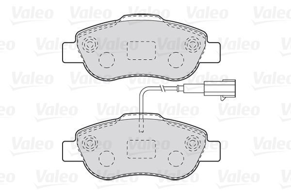 VALEO Комплект тормозных колодок, дисковый тормоз 301015