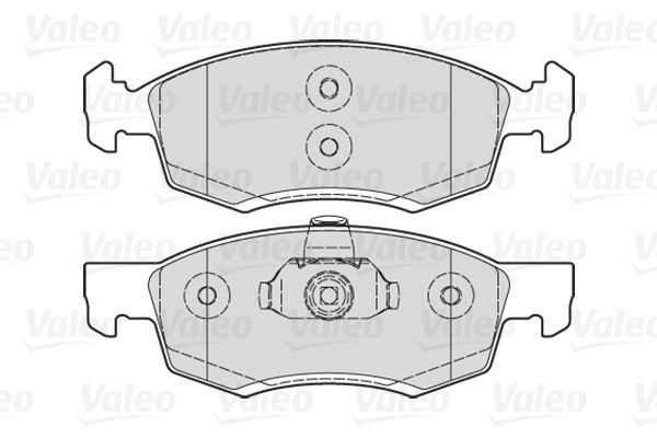 VALEO Комплект тормозных колодок, дисковый тормоз 301017