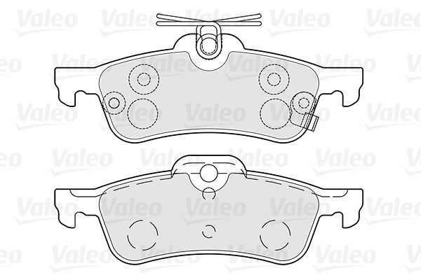 VALEO Комплект тормозных колодок, дисковый тормоз 301028