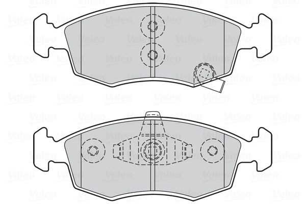 VALEO Комплект тормозных колодок, дисковый тормоз 301045