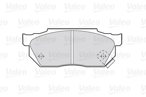 VALEO Комплект тормозных колодок, дисковый тормоз 301047