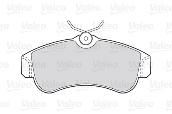 VALEO Комплект тормозных колодок, дисковый тормоз 301054