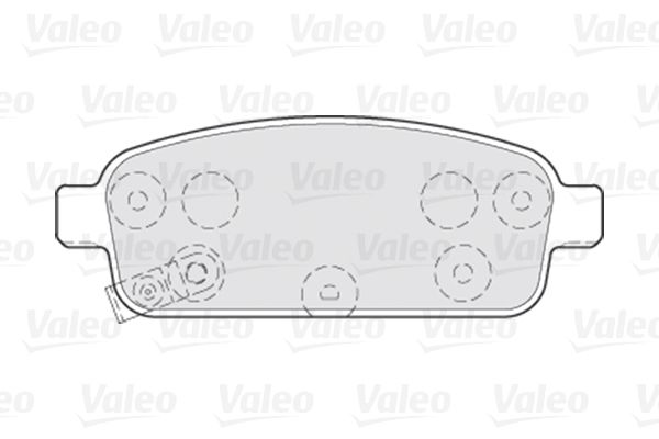 VALEO Комплект тормозных колодок, дисковый тормоз 301055