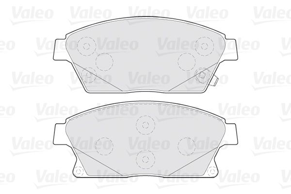 VALEO Комплект тормозных колодок, дисковый тормоз 301070